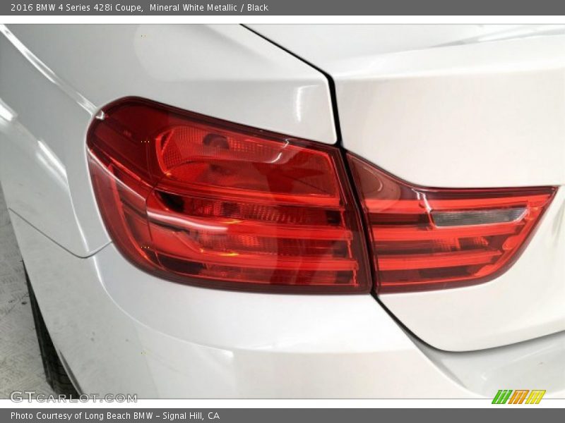 Mineral White Metallic / Black 2016 BMW 4 Series 428i Coupe
