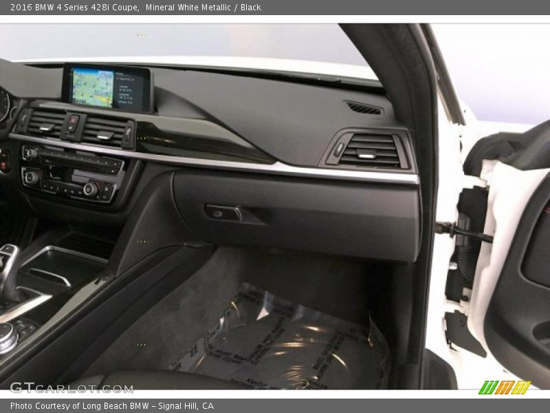 Mineral White Metallic / Black 2016 BMW 4 Series 428i Coupe