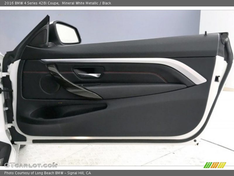 Mineral White Metallic / Black 2016 BMW 4 Series 428i Coupe