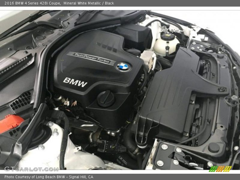 Mineral White Metallic / Black 2016 BMW 4 Series 428i Coupe