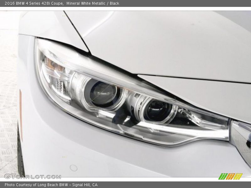 Mineral White Metallic / Black 2016 BMW 4 Series 428i Coupe