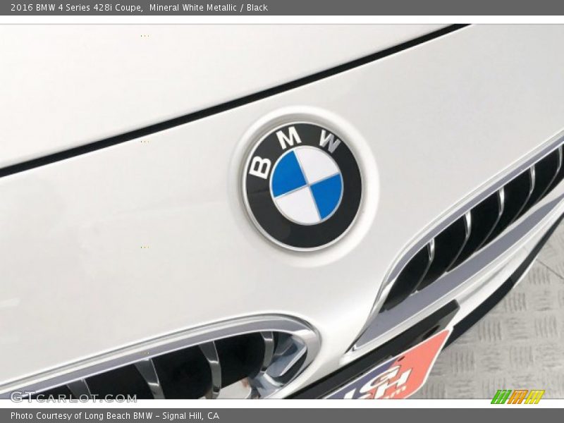 Mineral White Metallic / Black 2016 BMW 4 Series 428i Coupe