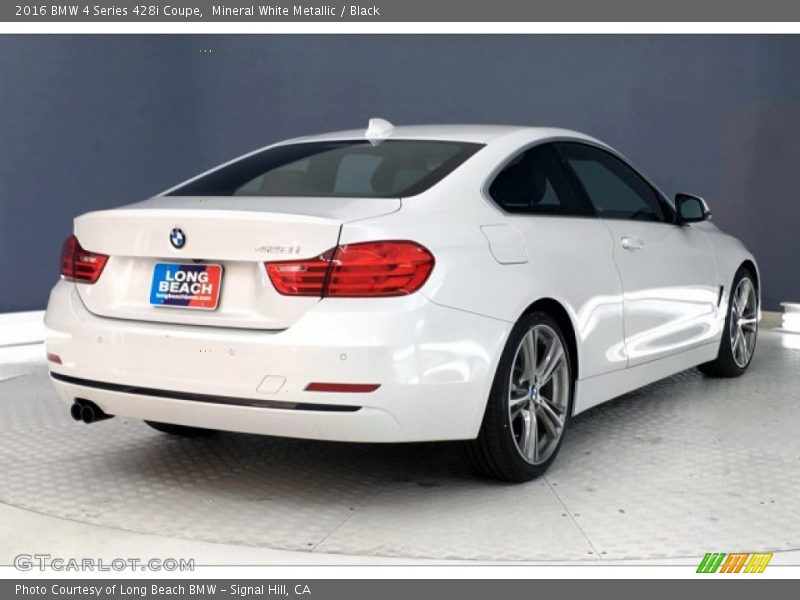 Mineral White Metallic / Black 2016 BMW 4 Series 428i Coupe