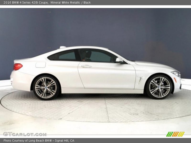 Mineral White Metallic / Black 2016 BMW 4 Series 428i Coupe