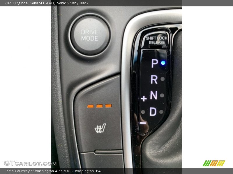 Sonic Silver / Black 2020 Hyundai Kona SEL AWD
