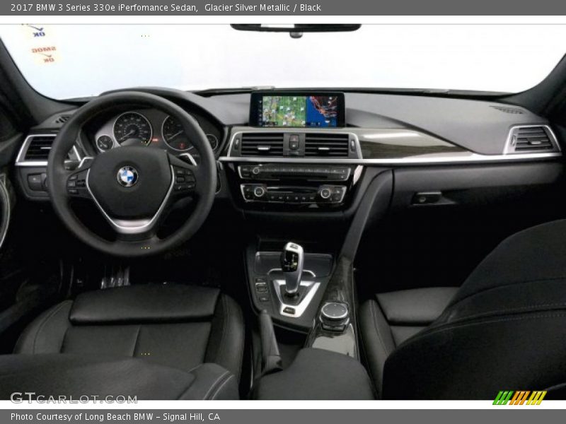 Glacier Silver Metallic / Black 2017 BMW 3 Series 330e iPerfomance Sedan