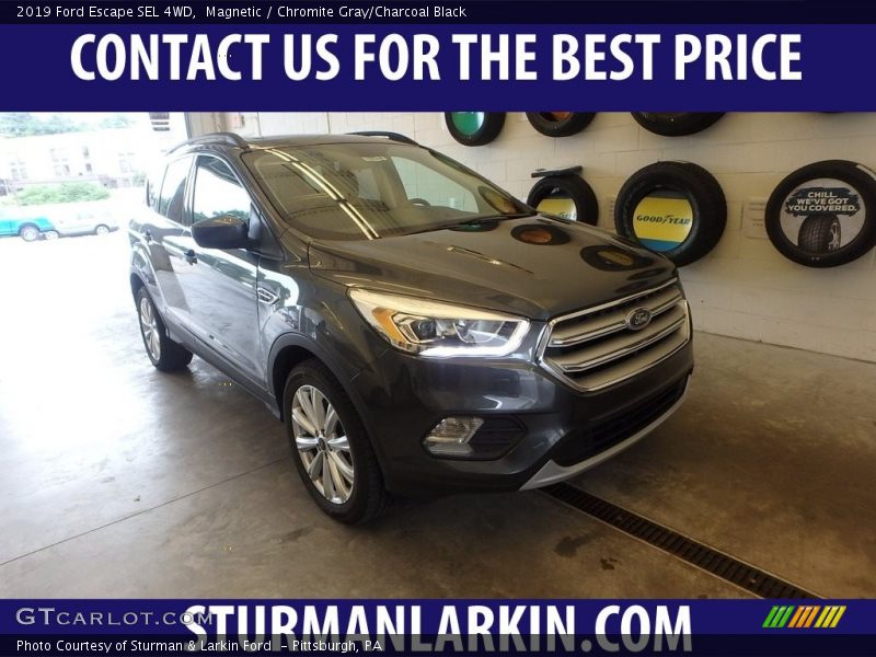 Magnetic / Chromite Gray/Charcoal Black 2019 Ford Escape SEL 4WD