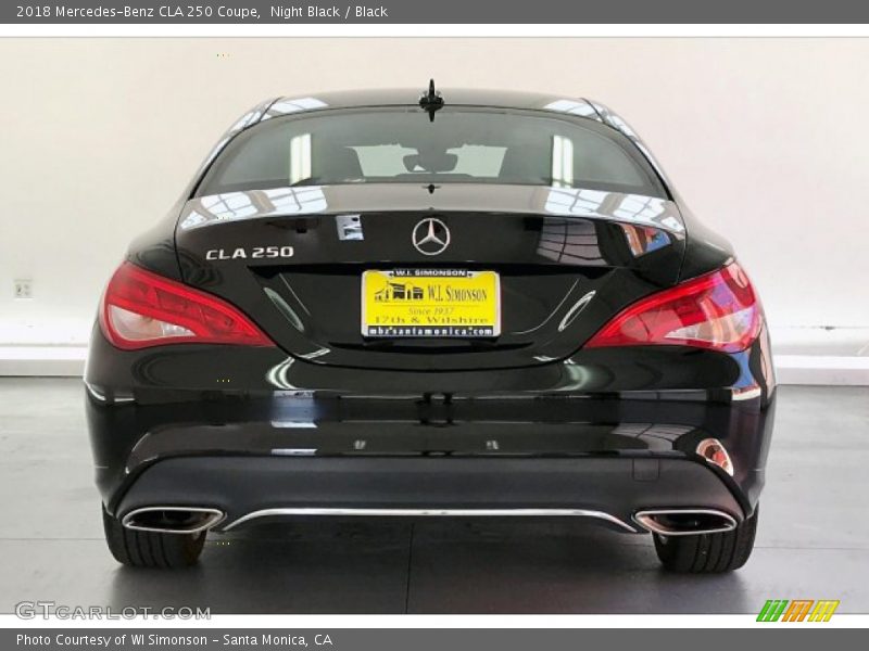 Night Black / Black 2018 Mercedes-Benz CLA 250 Coupe