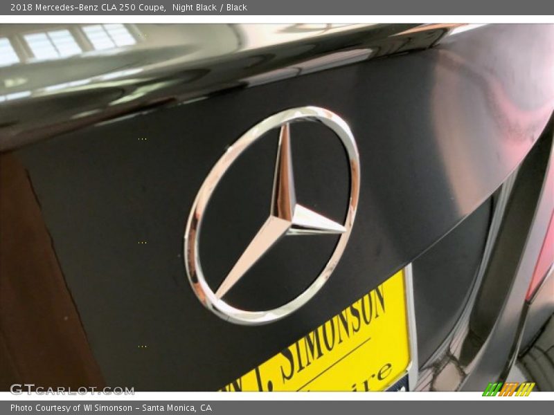Night Black / Black 2018 Mercedes-Benz CLA 250 Coupe