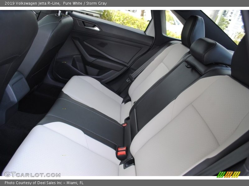Pure White / Storm Gray 2019 Volkswagen Jetta R-Line