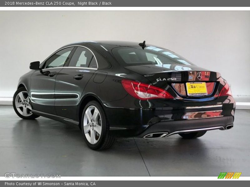 Night Black / Black 2018 Mercedes-Benz CLA 250 Coupe