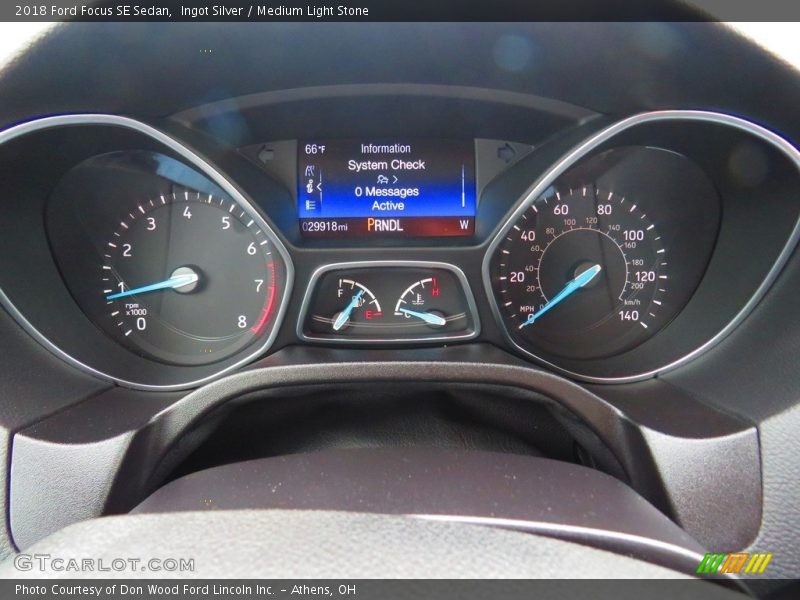 Ingot Silver / Medium Light Stone 2018 Ford Focus SE Sedan