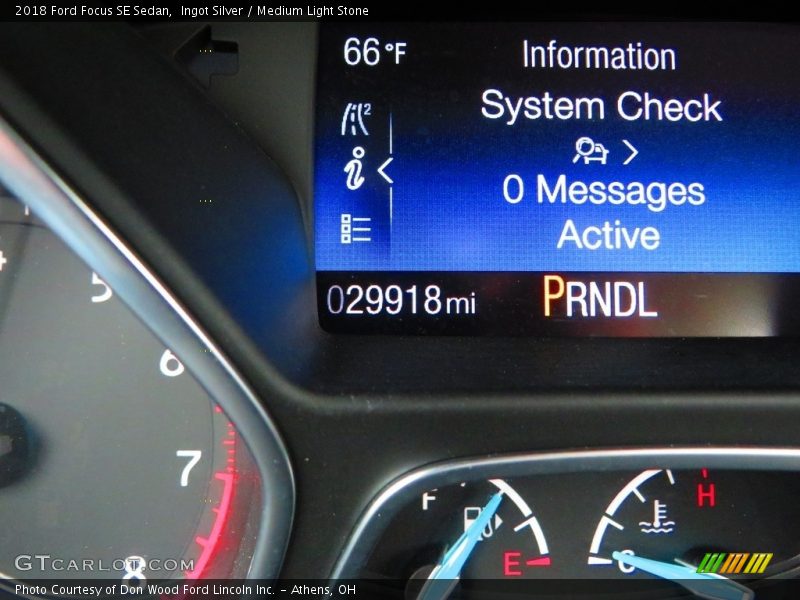 Ingot Silver / Medium Light Stone 2018 Ford Focus SE Sedan