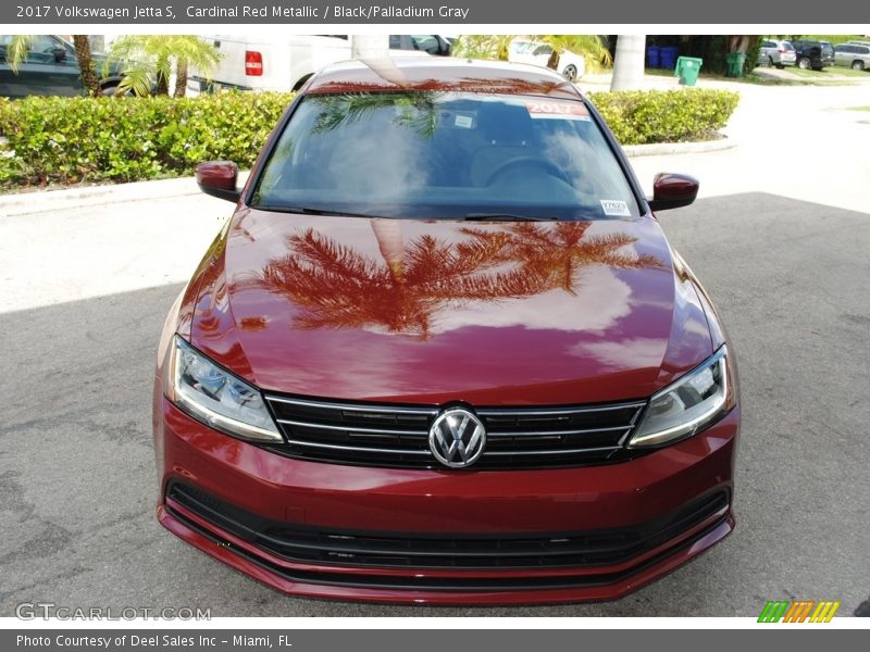 Cardinal Red Metallic / Black/Palladium Gray 2017 Volkswagen Jetta S