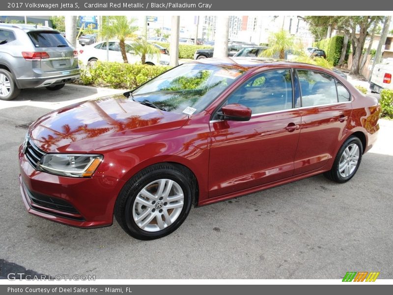 Cardinal Red Metallic / Black/Palladium Gray 2017 Volkswagen Jetta S