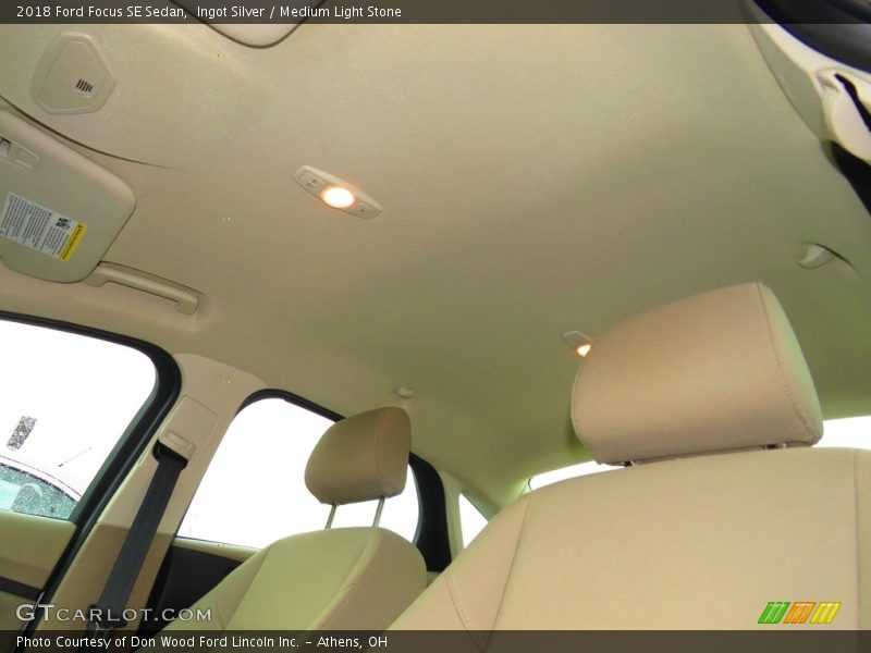 Ingot Silver / Medium Light Stone 2018 Ford Focus SE Sedan