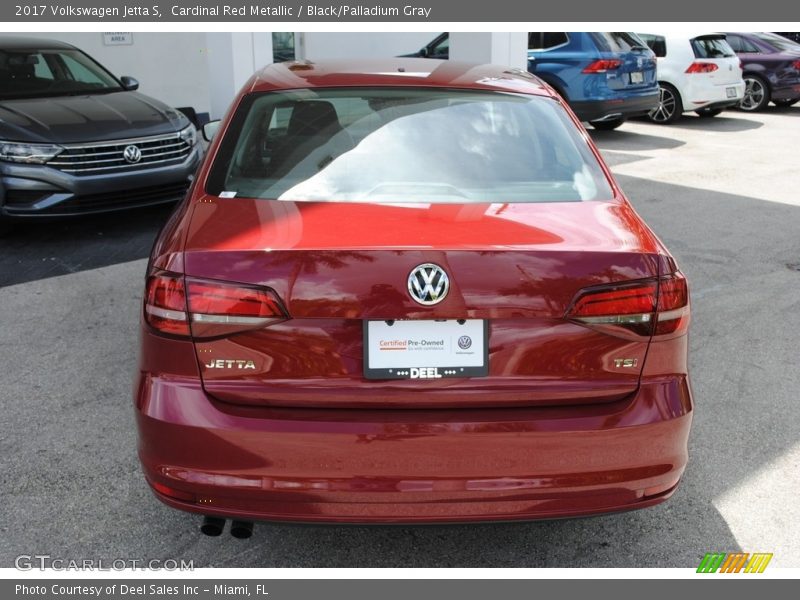 Cardinal Red Metallic / Black/Palladium Gray 2017 Volkswagen Jetta S