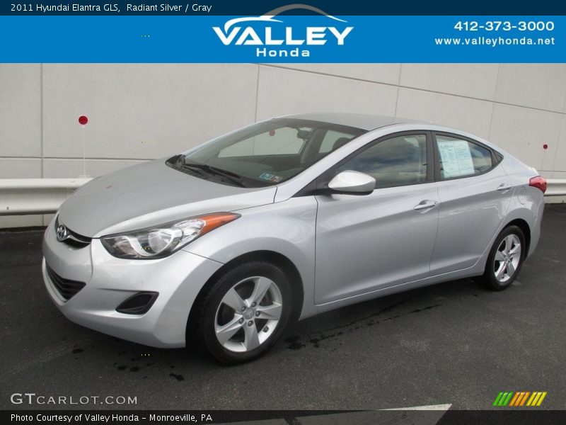 Radiant Silver / Gray 2011 Hyundai Elantra GLS