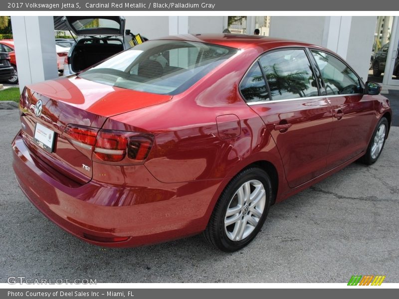 Cardinal Red Metallic / Black/Palladium Gray 2017 Volkswagen Jetta S