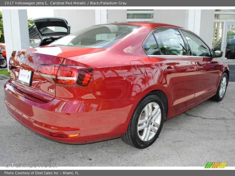 Cardinal Red Metallic / Black/Palladium Gray 2017 Volkswagen Jetta S