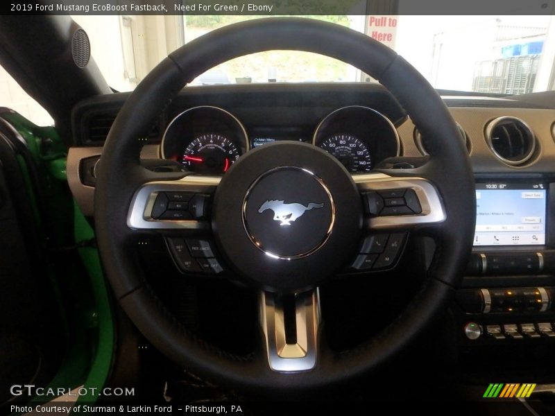 Need For Green / Ebony 2019 Ford Mustang EcoBoost Fastback