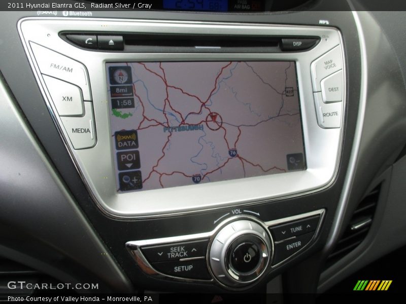 Radiant Silver / Gray 2011 Hyundai Elantra GLS