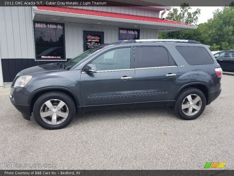 Cyber Gray Metallic / Light Titanium 2011 GMC Acadia SLT