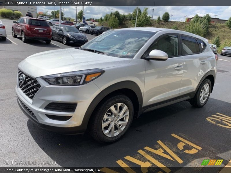 Molten Silver / Gray 2019 Hyundai Tucson SE AWD