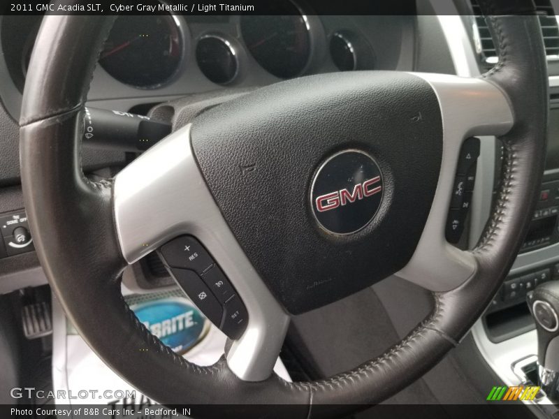 Cyber Gray Metallic / Light Titanium 2011 GMC Acadia SLT