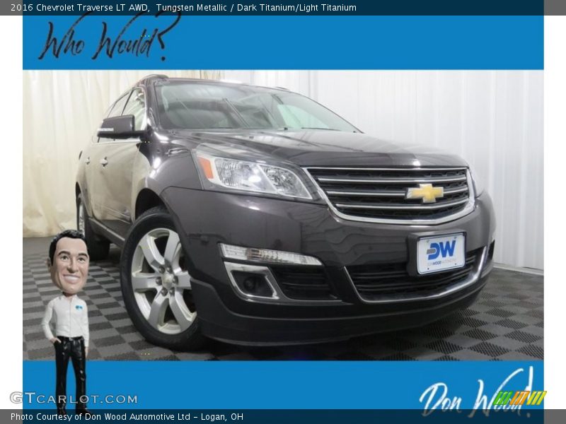 Tungsten Metallic / Dark Titanium/Light Titanium 2016 Chevrolet Traverse LT AWD