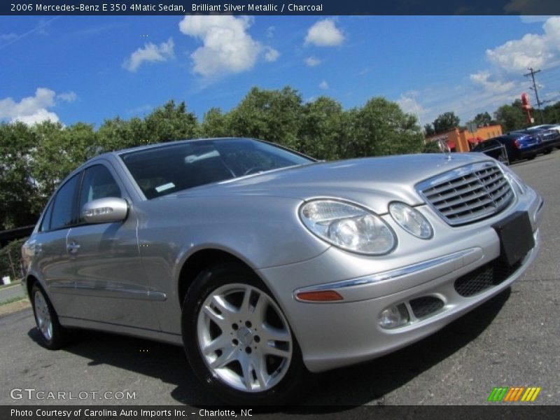 Brilliant Silver Metallic / Charcoal 2006 Mercedes-Benz E 350 4Matic Sedan