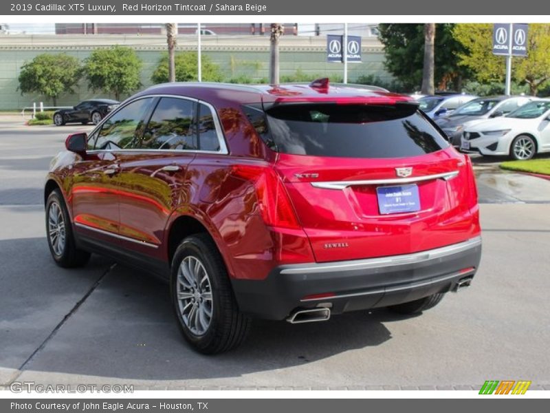 Red Horizon Tintcoat / Sahara Beige 2019 Cadillac XT5 Luxury