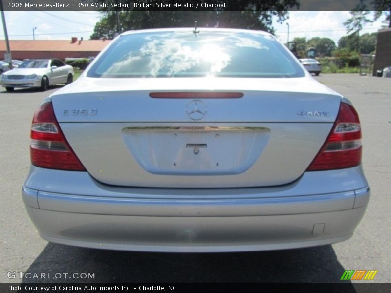 Brilliant Silver Metallic / Charcoal 2006 Mercedes-Benz E 350 4Matic Sedan