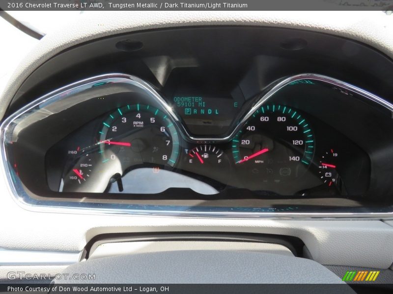 Tungsten Metallic / Dark Titanium/Light Titanium 2016 Chevrolet Traverse LT AWD