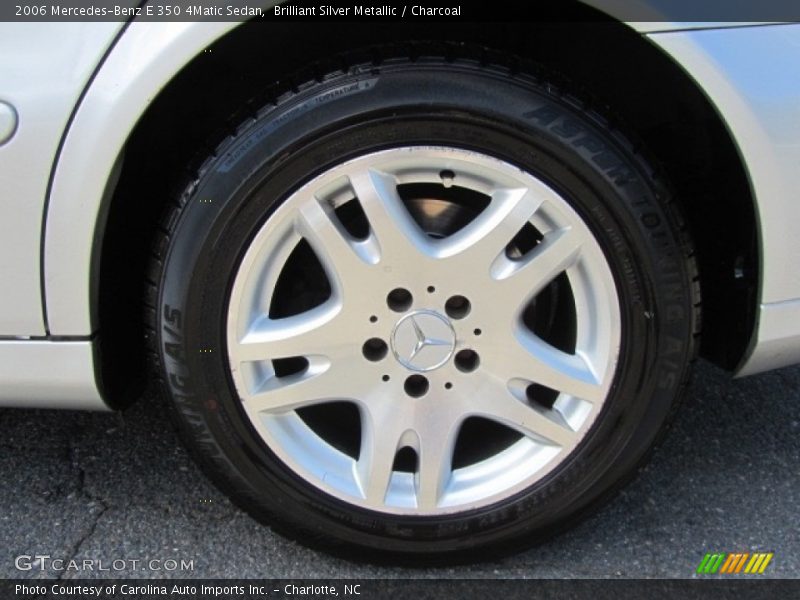 Brilliant Silver Metallic / Charcoal 2006 Mercedes-Benz E 350 4Matic Sedan