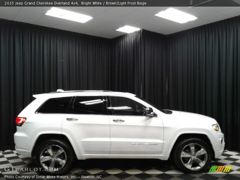 Bright White / Brown/Light Frost Beige 2015 Jeep Grand Cherokee Overland 4x4
