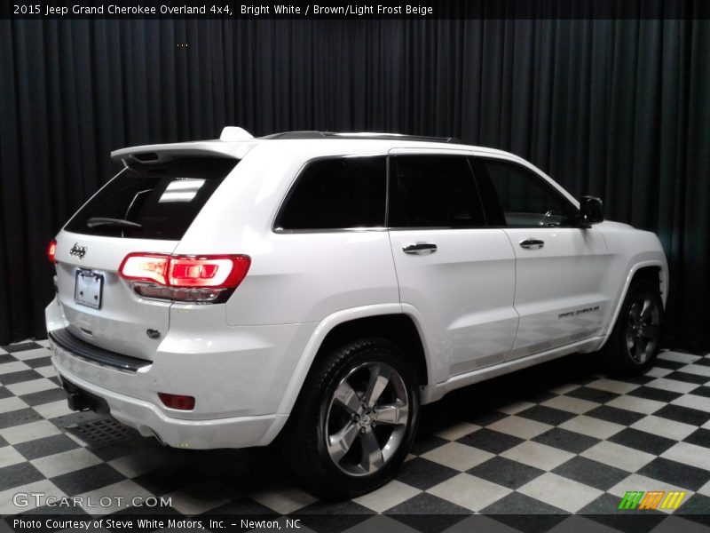 Bright White / Brown/Light Frost Beige 2015 Jeep Grand Cherokee Overland 4x4