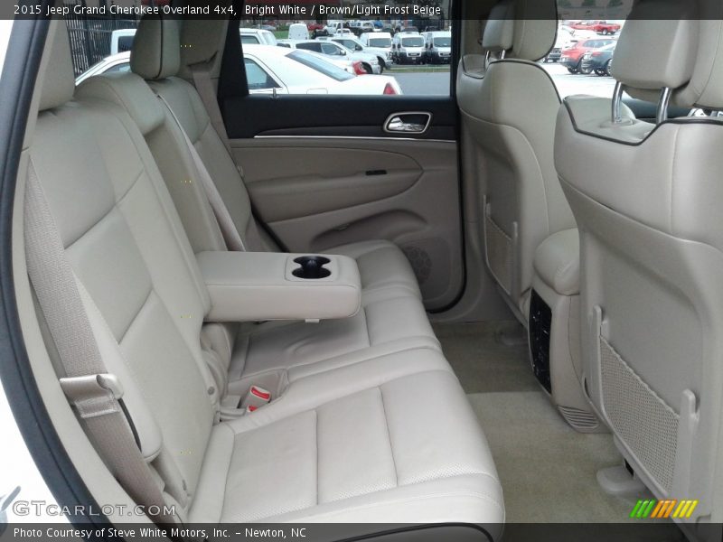 Bright White / Brown/Light Frost Beige 2015 Jeep Grand Cherokee Overland 4x4