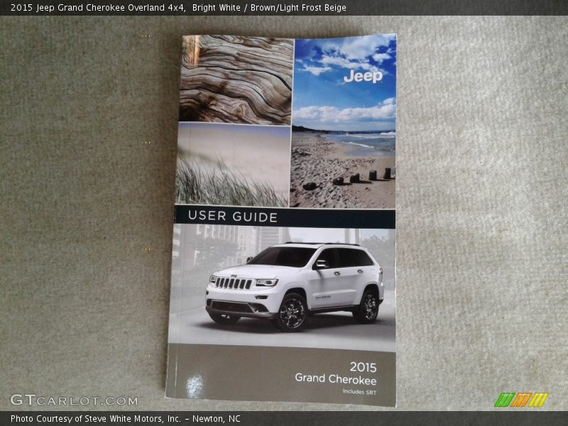 Bright White / Brown/Light Frost Beige 2015 Jeep Grand Cherokee Overland 4x4