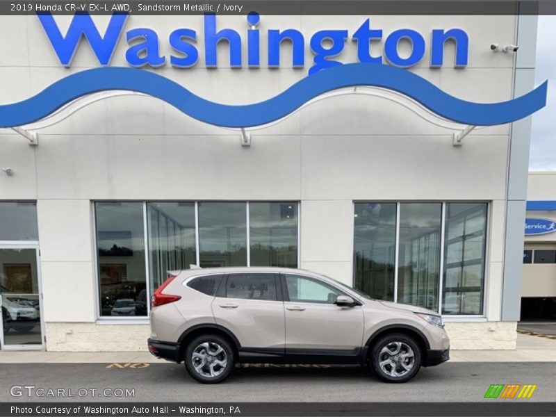 Sandstorm Metallic / Ivory 2019 Honda CR-V EX-L AWD