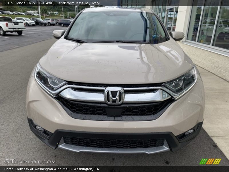 Sandstorm Metallic / Ivory 2019 Honda CR-V EX-L AWD