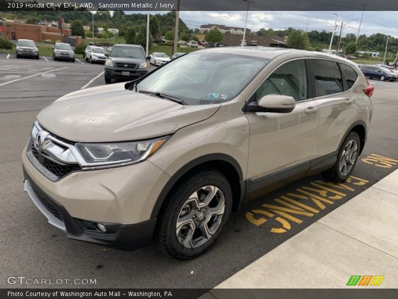 Sandstorm Metallic / Ivory 2019 Honda CR-V EX-L AWD