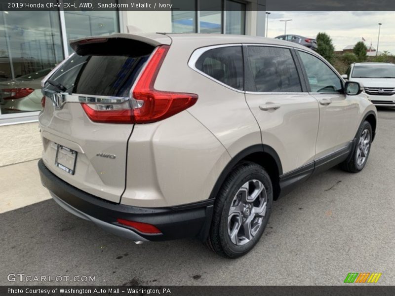 Sandstorm Metallic / Ivory 2019 Honda CR-V EX-L AWD