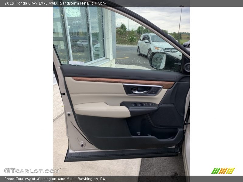 Sandstorm Metallic / Ivory 2019 Honda CR-V EX-L AWD