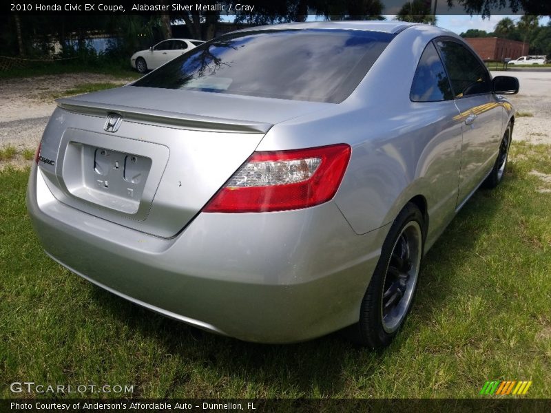 Alabaster Silver Metallic / Gray 2010 Honda Civic EX Coupe