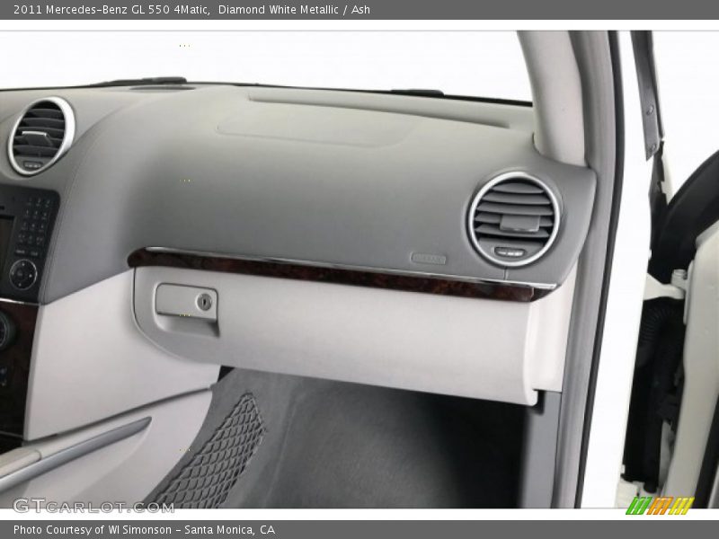 Diamond White Metallic / Ash 2011 Mercedes-Benz GL 550 4Matic