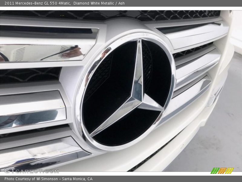 Diamond White Metallic / Ash 2011 Mercedes-Benz GL 550 4Matic