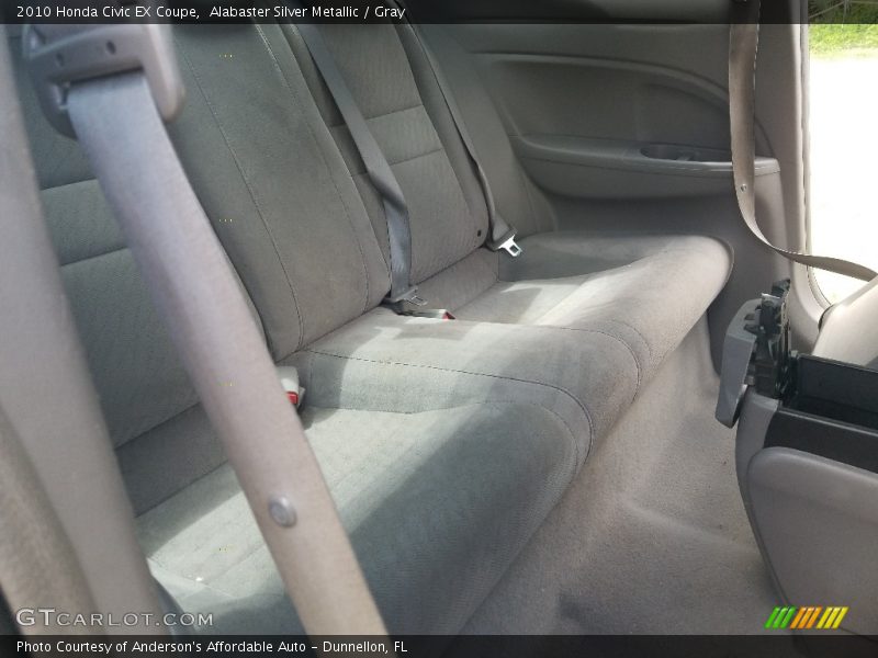 Alabaster Silver Metallic / Gray 2010 Honda Civic EX Coupe