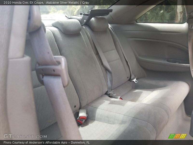 Alabaster Silver Metallic / Gray 2010 Honda Civic EX Coupe