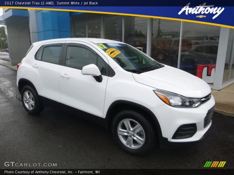 Summit White / Jet Black 2017 Chevrolet Trax LS AWD